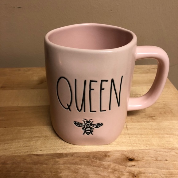 Rae Dunn Other - New Rae Dunn Pink “Queen Bee” Mug